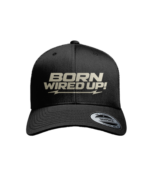 BWU Flexfit Trucker Cap | BORN WIRED UP! — front view