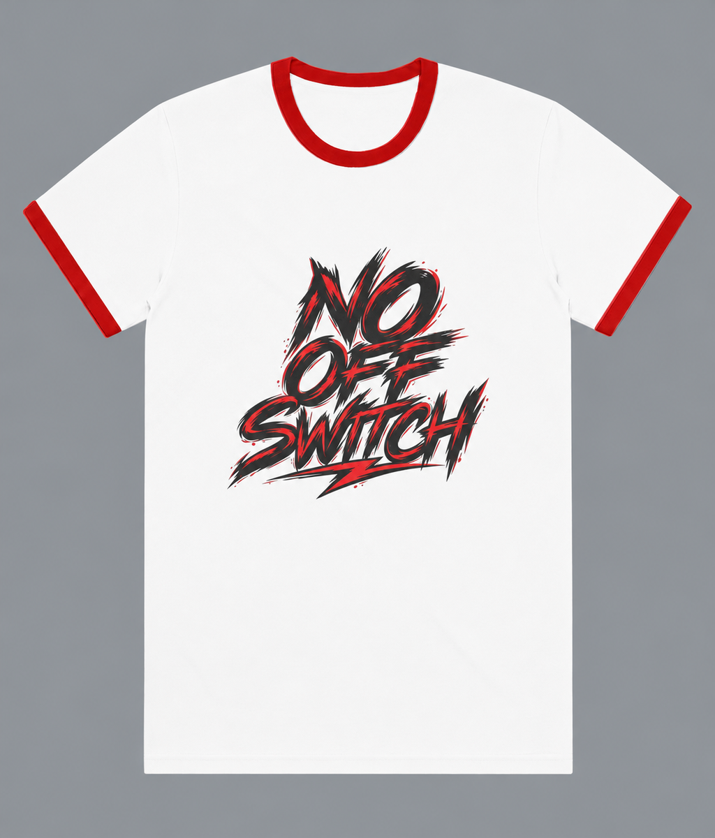 Wired Different Ringer T-Shirt | Red & Black — front view
