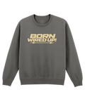 Cream Lightning Sweatshirt | BORN WIRED UP! — front view