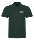 BWU Classic Piqué Polo | BORN WIRED UP! — chest design, front view