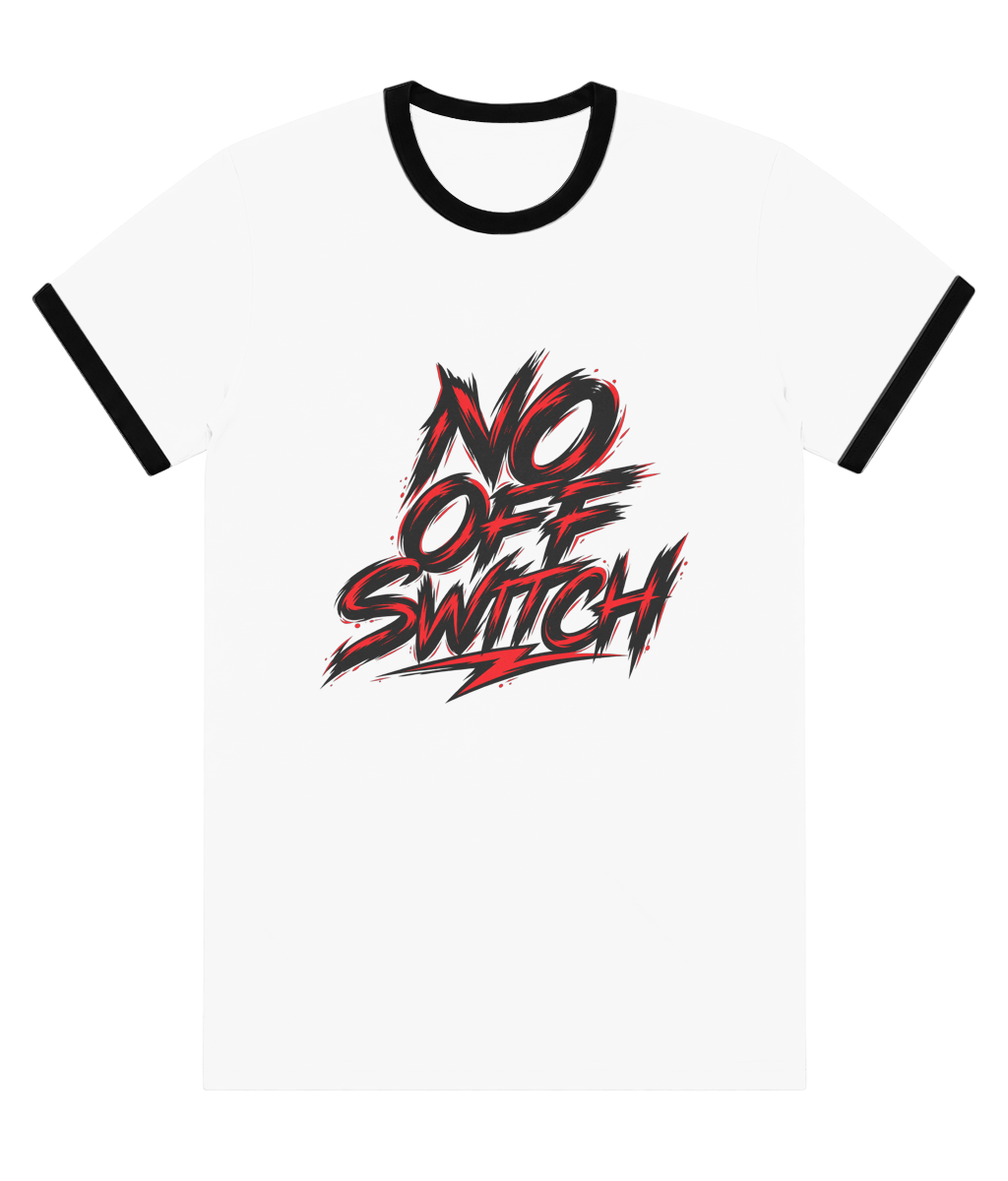 Wired Different Ringer T-Shirt | Red & Black — front view