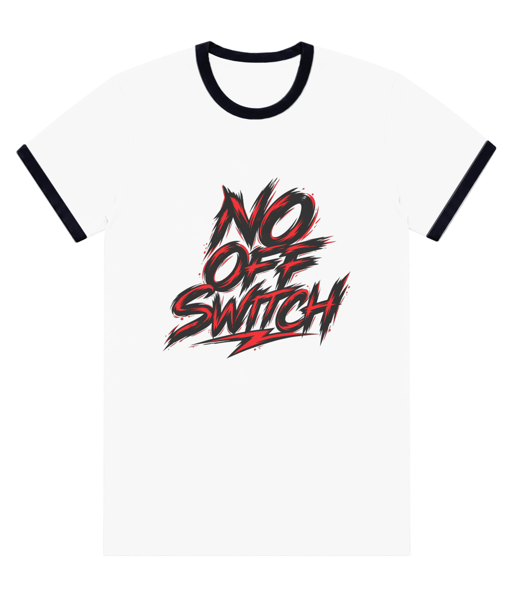 Wired Different Ringer T-Shirt | Red & Black — front view